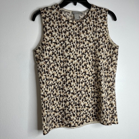 Deane & White 2 pc LS Sweater and Sleeveless Top Lambswool Rabbit Hair Sz Small - Picture 2 of 12